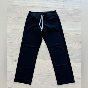 Figs Livingston black scrub pants in small petite, used condition